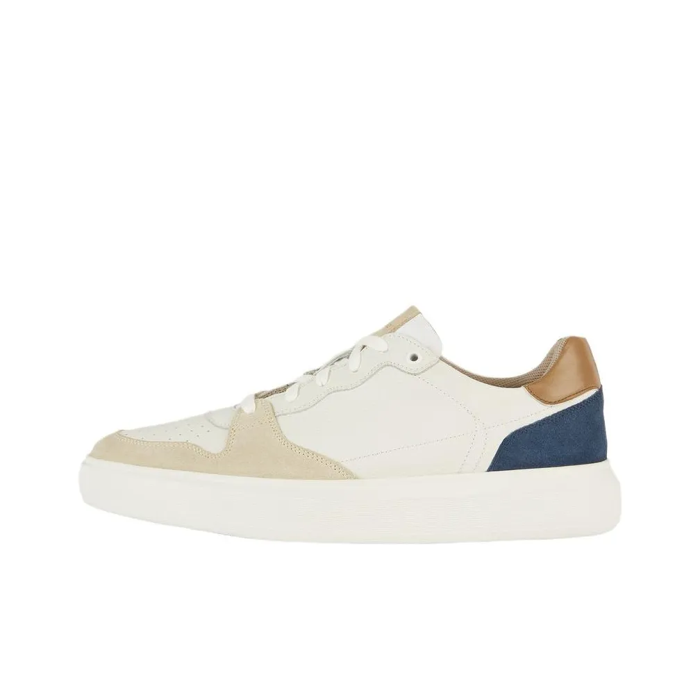 GEOX Deiven Slip Resistant Abrasion Resistant Low top Skateboard Shoes Men's Beige Brown Blue