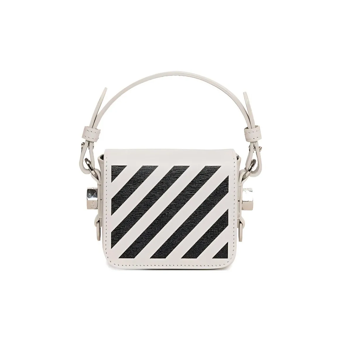 OFF WHITE PU Crossbody Bag Mini Women's White