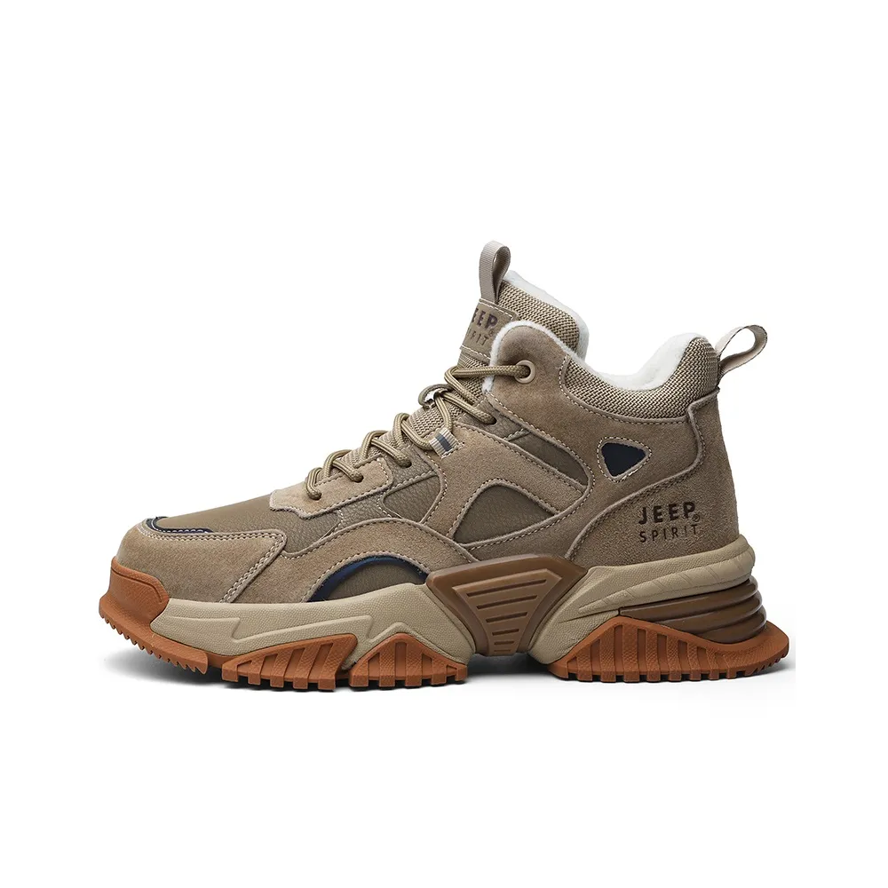 JEEP SPIRIT Утепленный и с флисовой подкладкой утолщенный термическая обувь короткие сноубутсы мужской