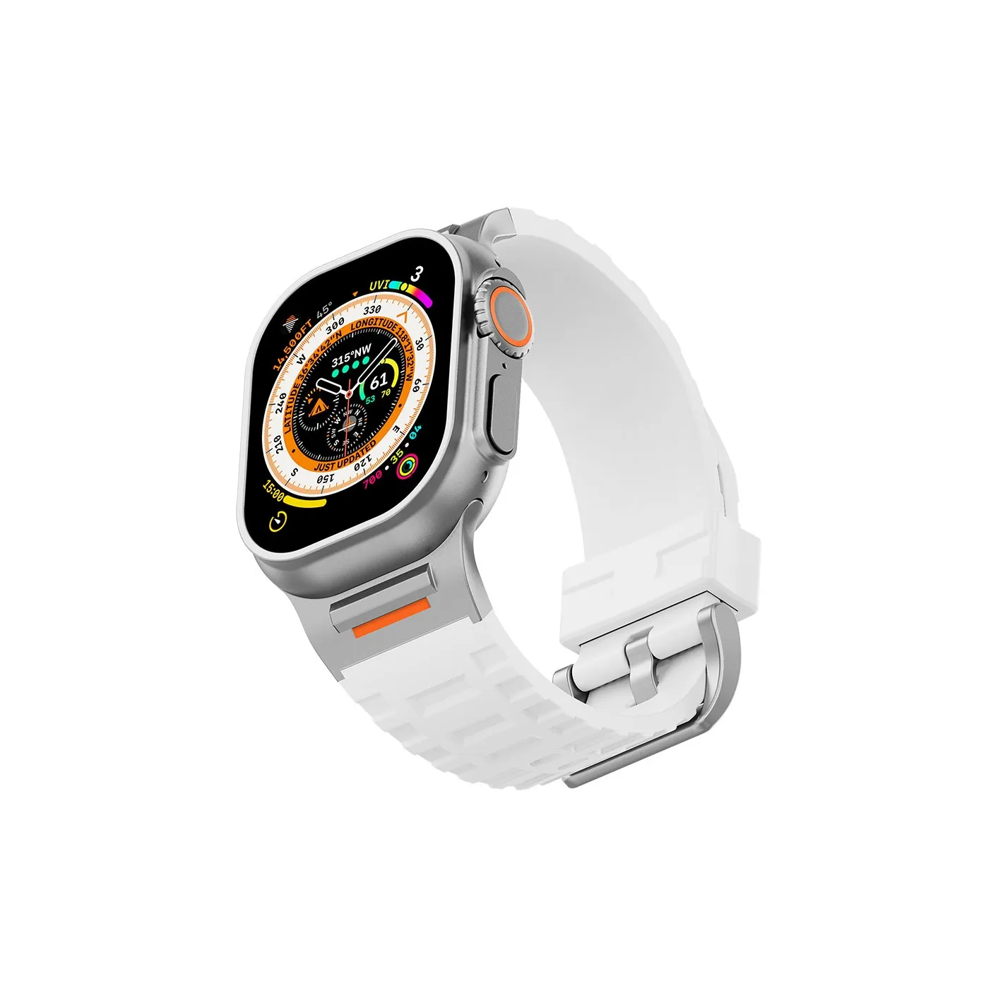 NCFCK Ремешок Apple Совместимость Резиновый Материал