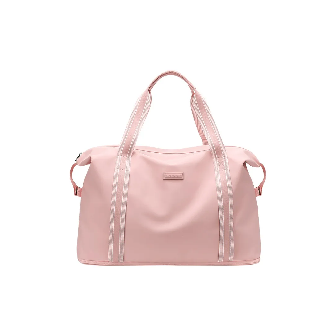 GOLF Fabric Travel Bag 40L Women's Black/Beige Apricot/Watermelon Pink