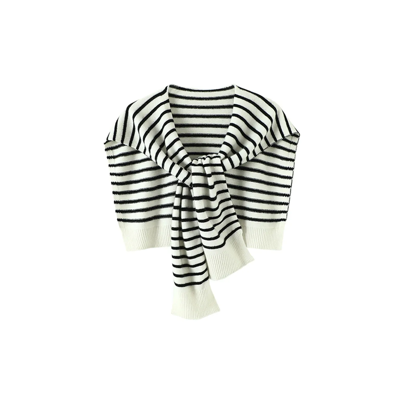 Youyoulan Viscose Shawls Women's Black White