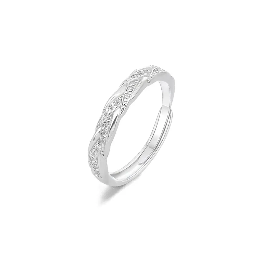 FORCHI Sterling Silver Rings Unisex Anniversary Gift For Women's