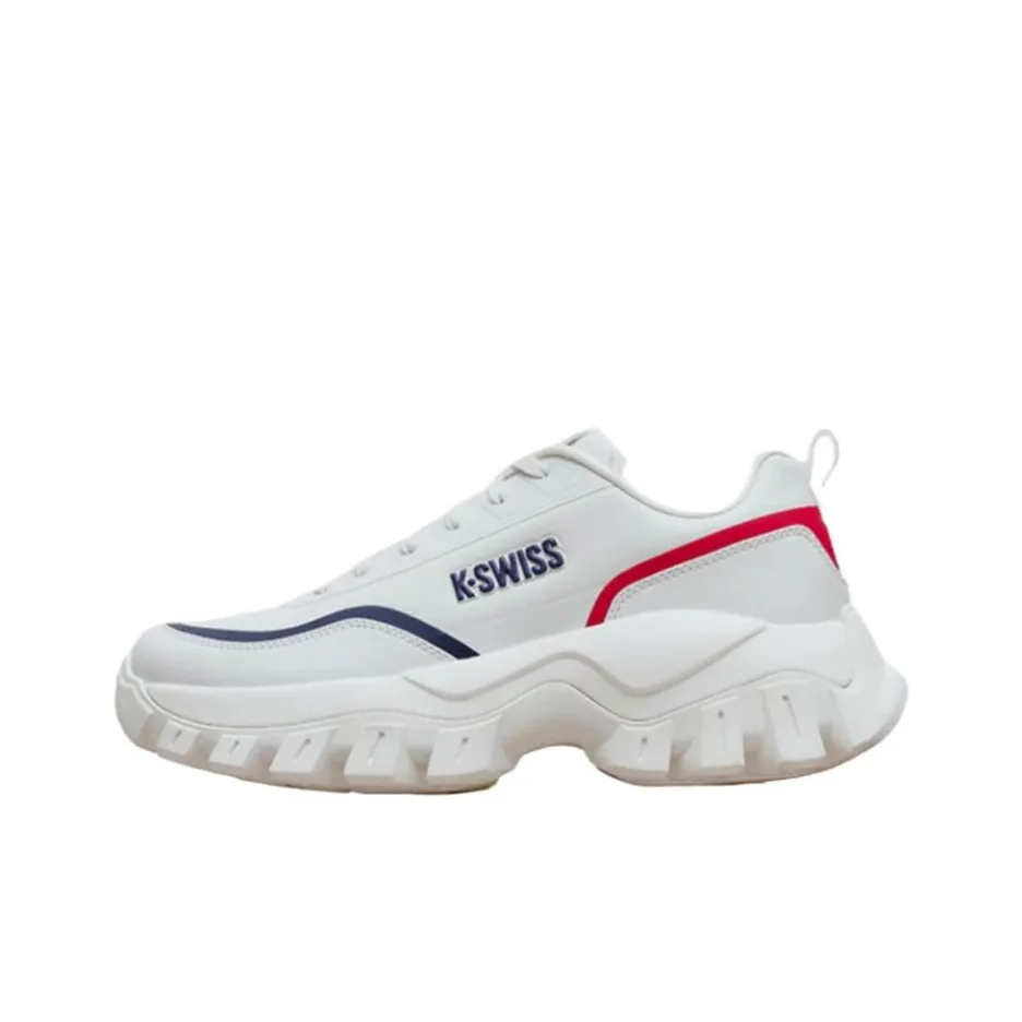 KSWISS Slip Resistant Abrasion Resistant Низкий Топ Повседневная Обувь Женская Белая