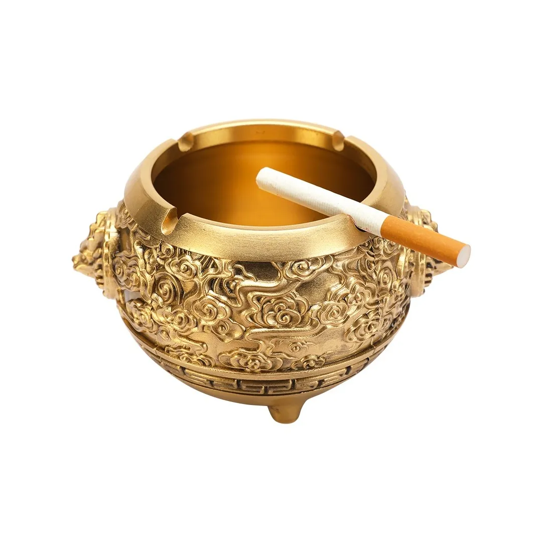 Scarves & Shawls Brass Ashtray Creative Individual Luxury Home Living Room Decor Office Business Gift Ornament