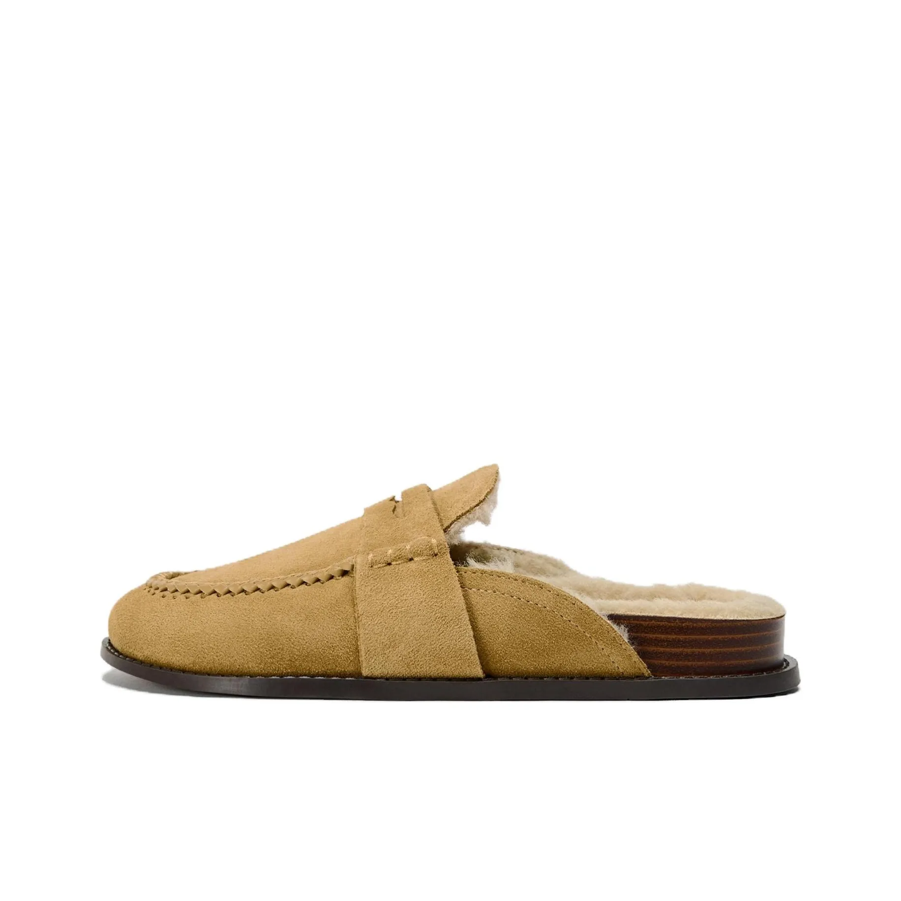 ZARA Противоскользящие Домашние тапочки Женские Бежевые