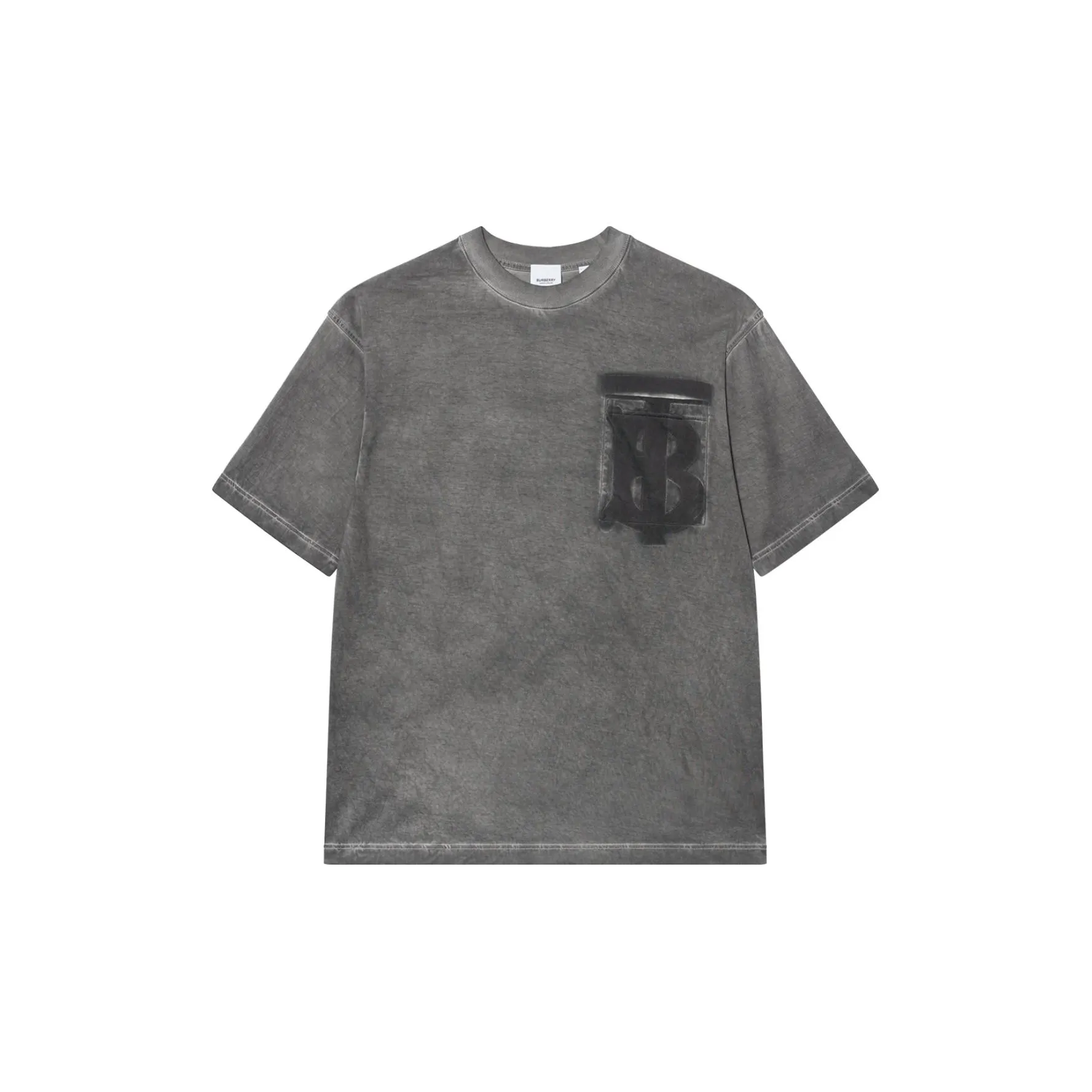 Burberry T Shirts Men Charcoal Gray