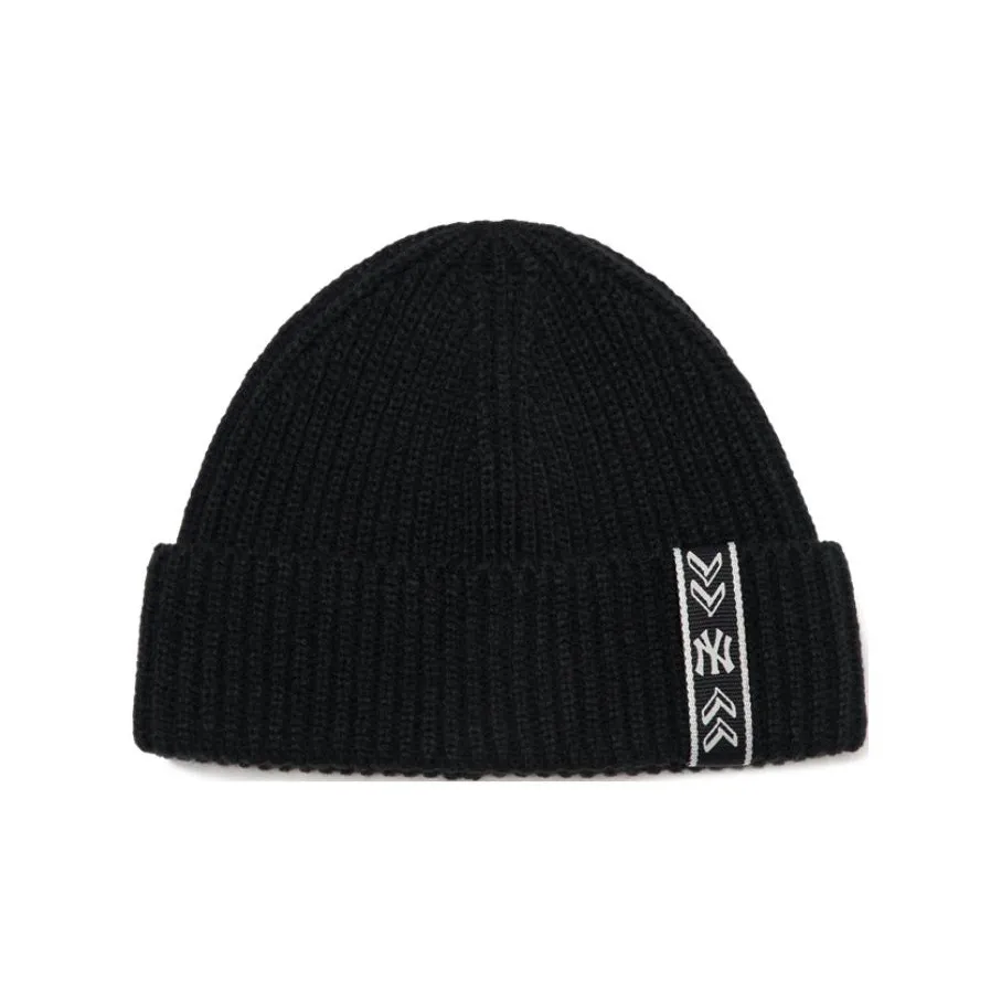 Шапки-бини MLB Base Logo Акрил Унисекс Черный Фиолетовый