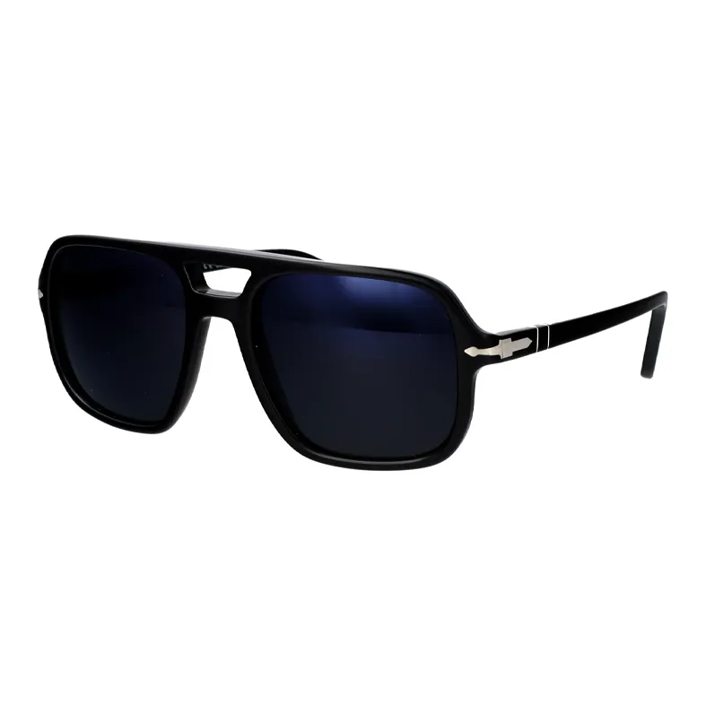 PERSOL Acetate Aviator Sunglasses Men's Black