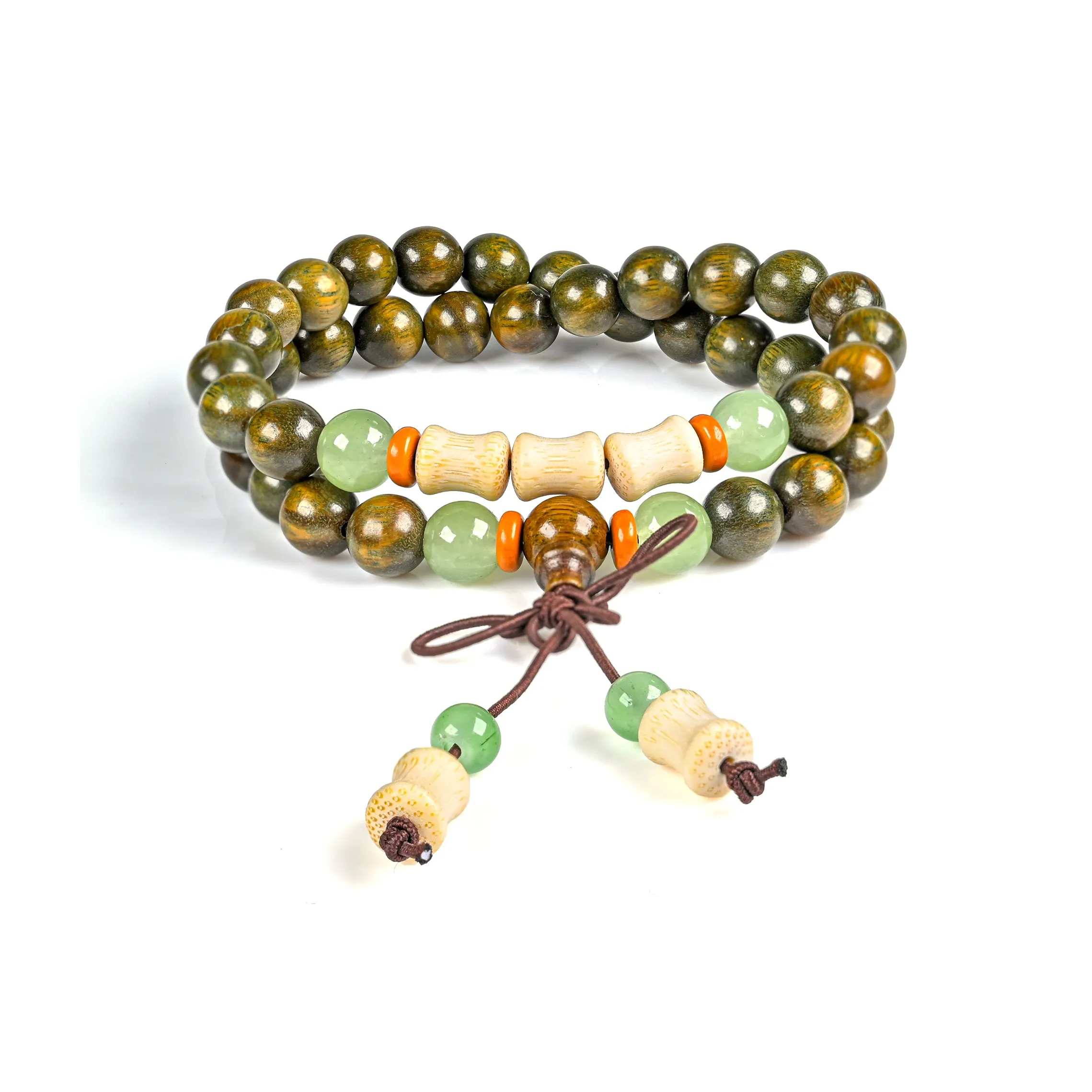 WUDE Green Sandalwood Bracelets Unisex