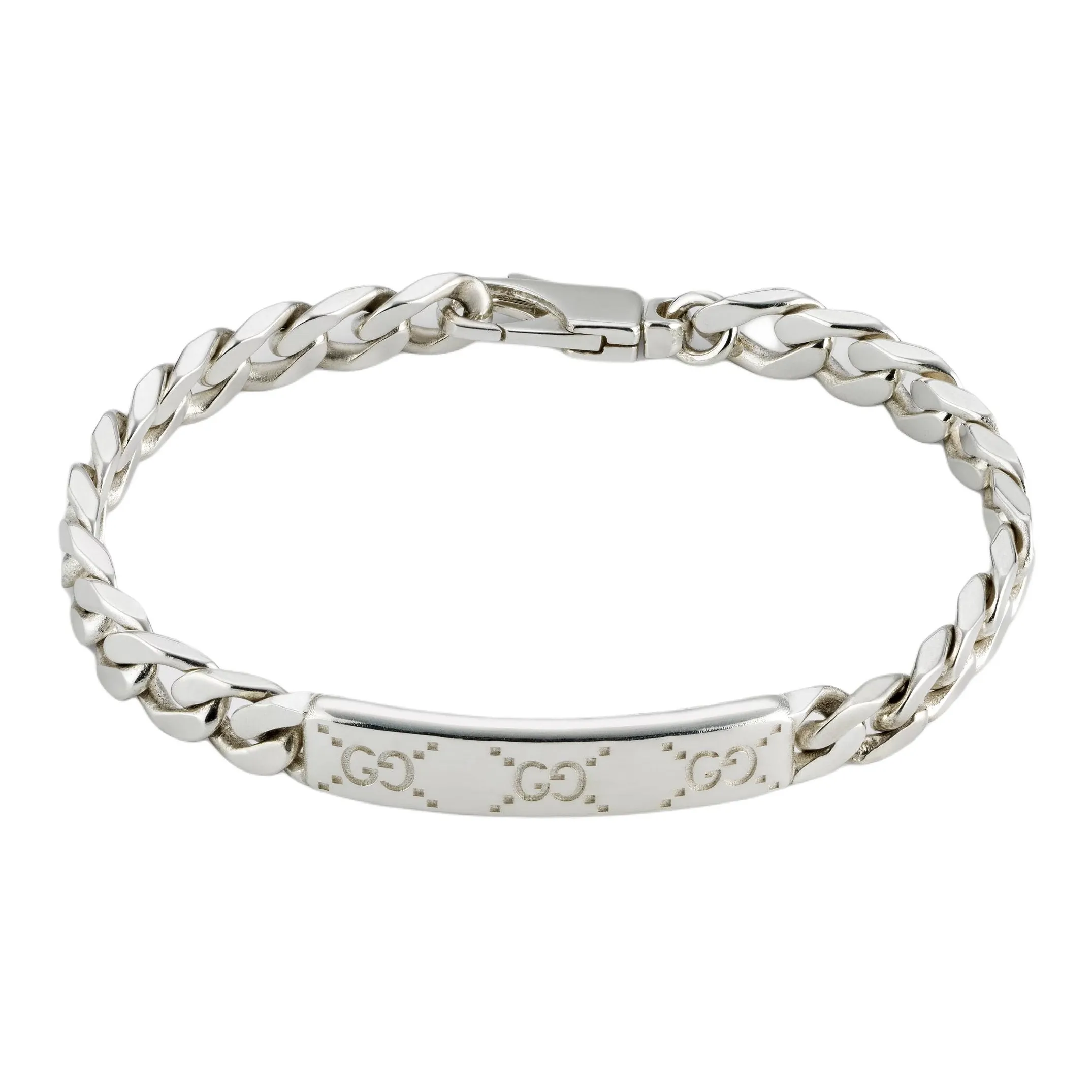 GUCCI 925 Sterling Silver Bracelets Unisex Silver