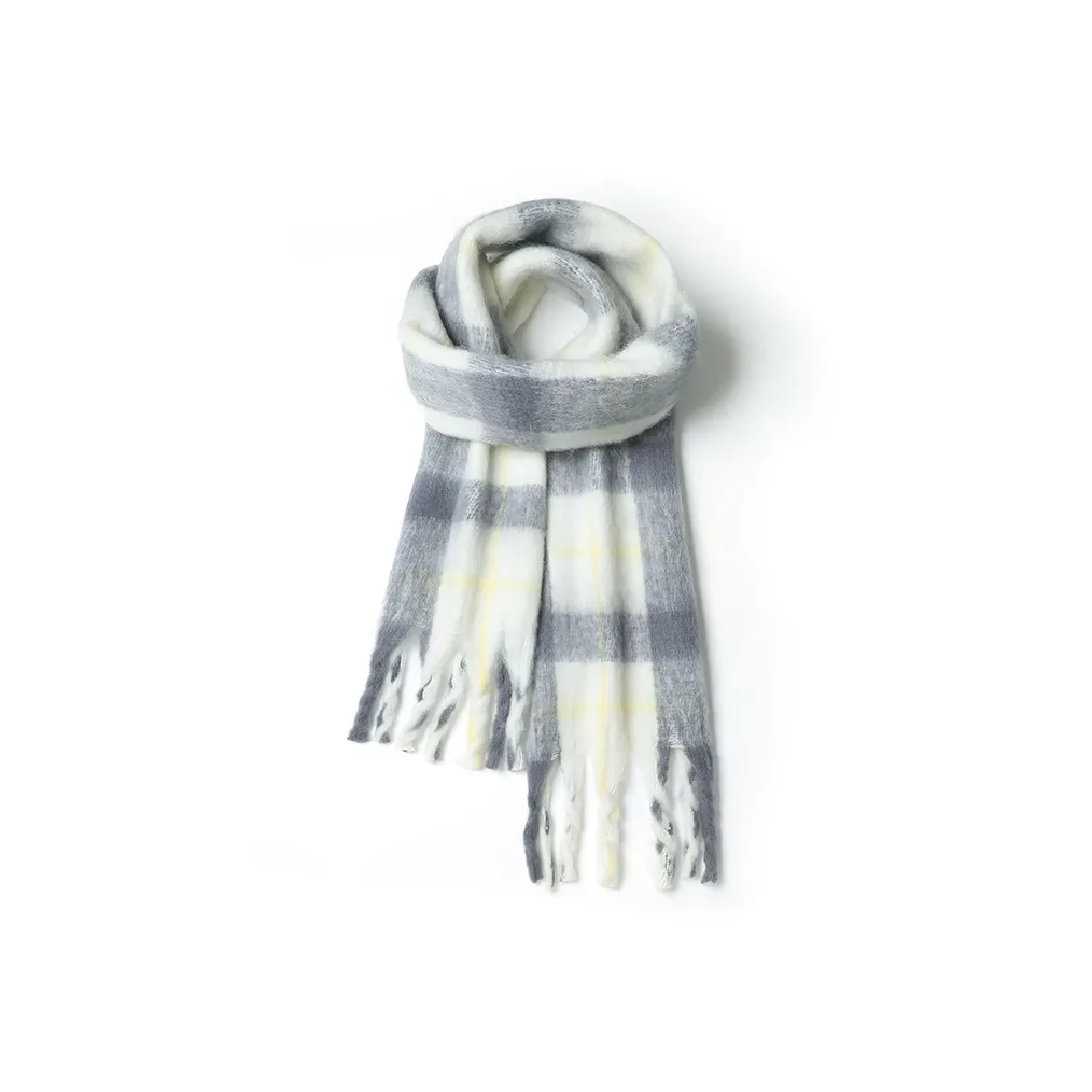 Lanza Mohair Knit Scarves Unisex Pure Desire Soft Pink