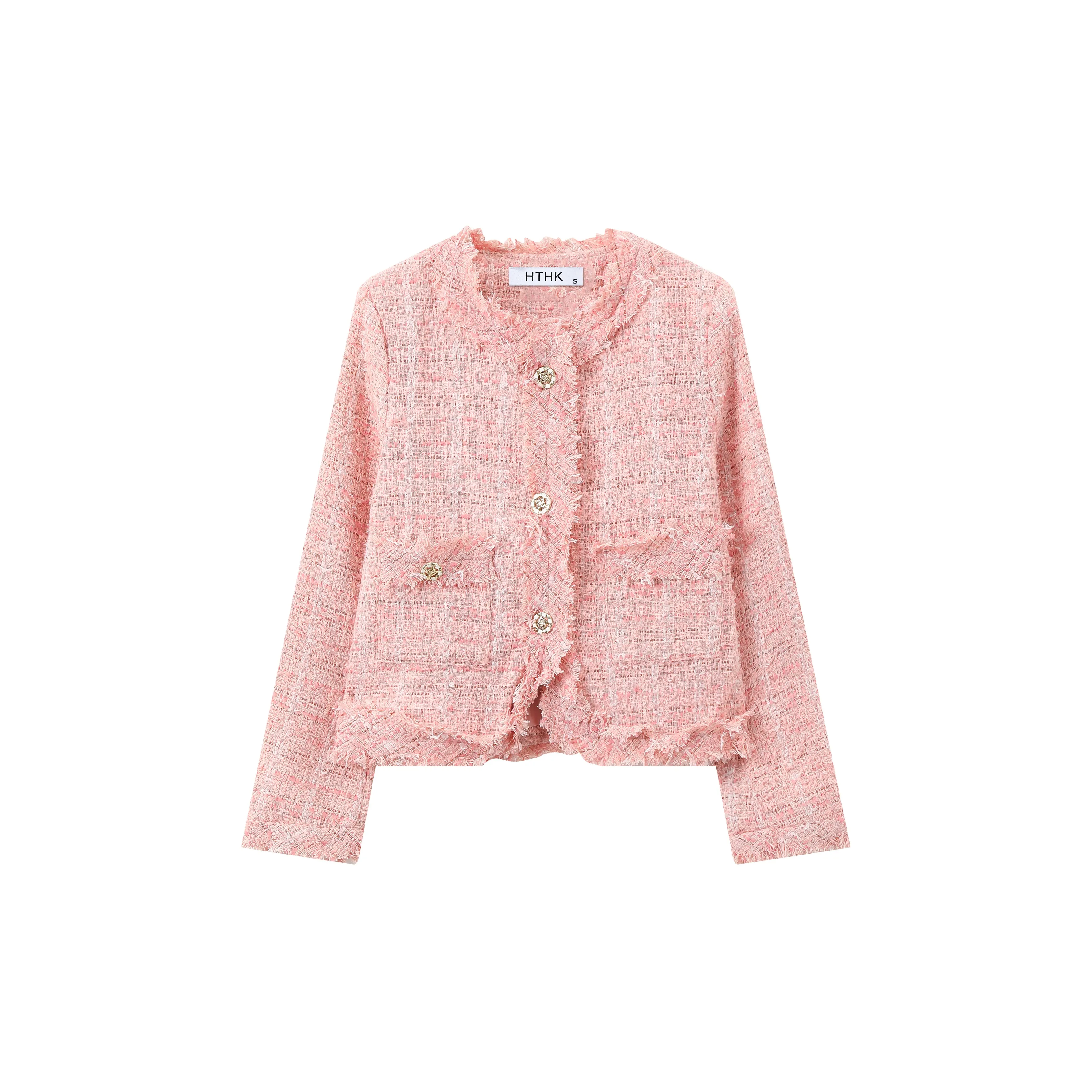 HTHK Куртки Пальто Женские Розовый