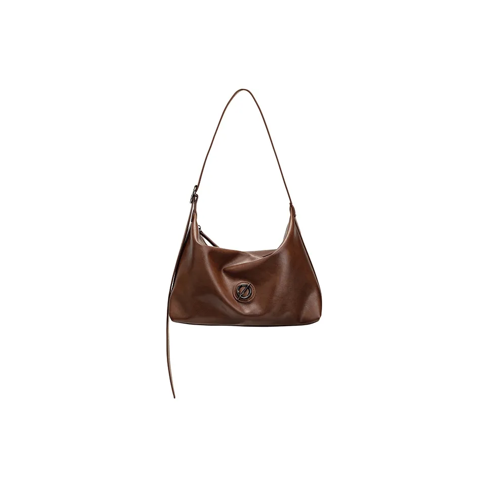 JELLYTOYBOY Artificial Leather Empty Set Маленькая Сумка-Хобо через плечо Сумка-подушка Унисекс Коричневый Черный