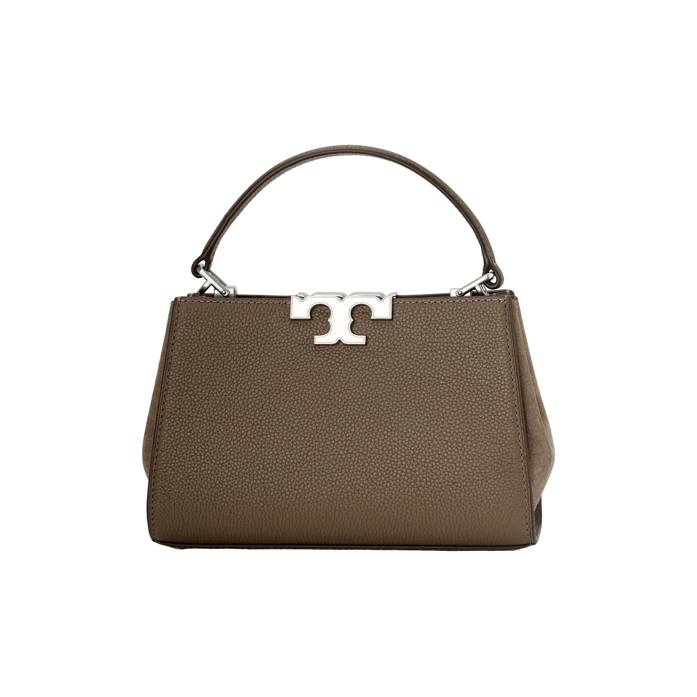 TORY BURCH Eleanor Pebbled Mini Satchel Wild Mushroom