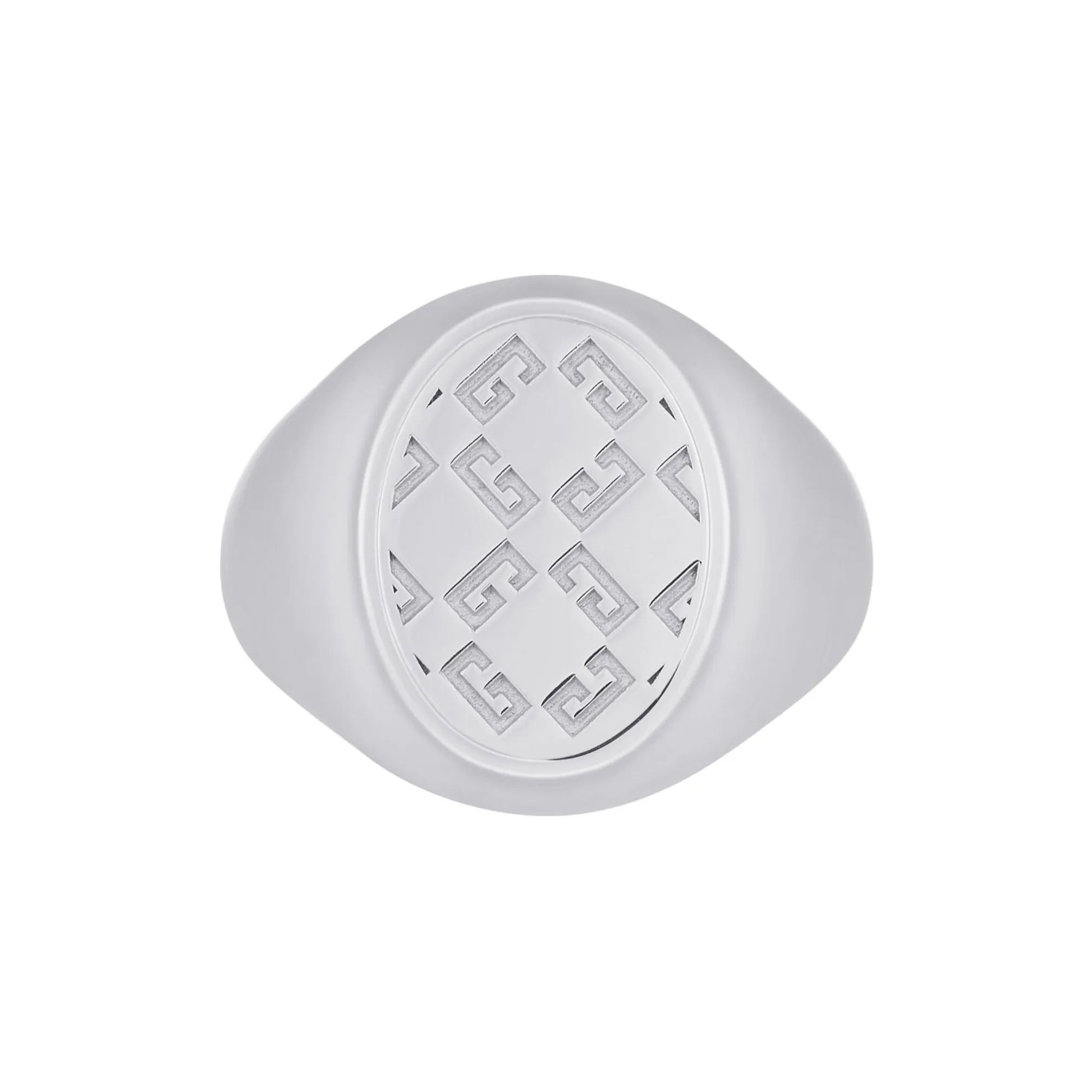 Givenchy 2G Metallic Embossed Signet Ring