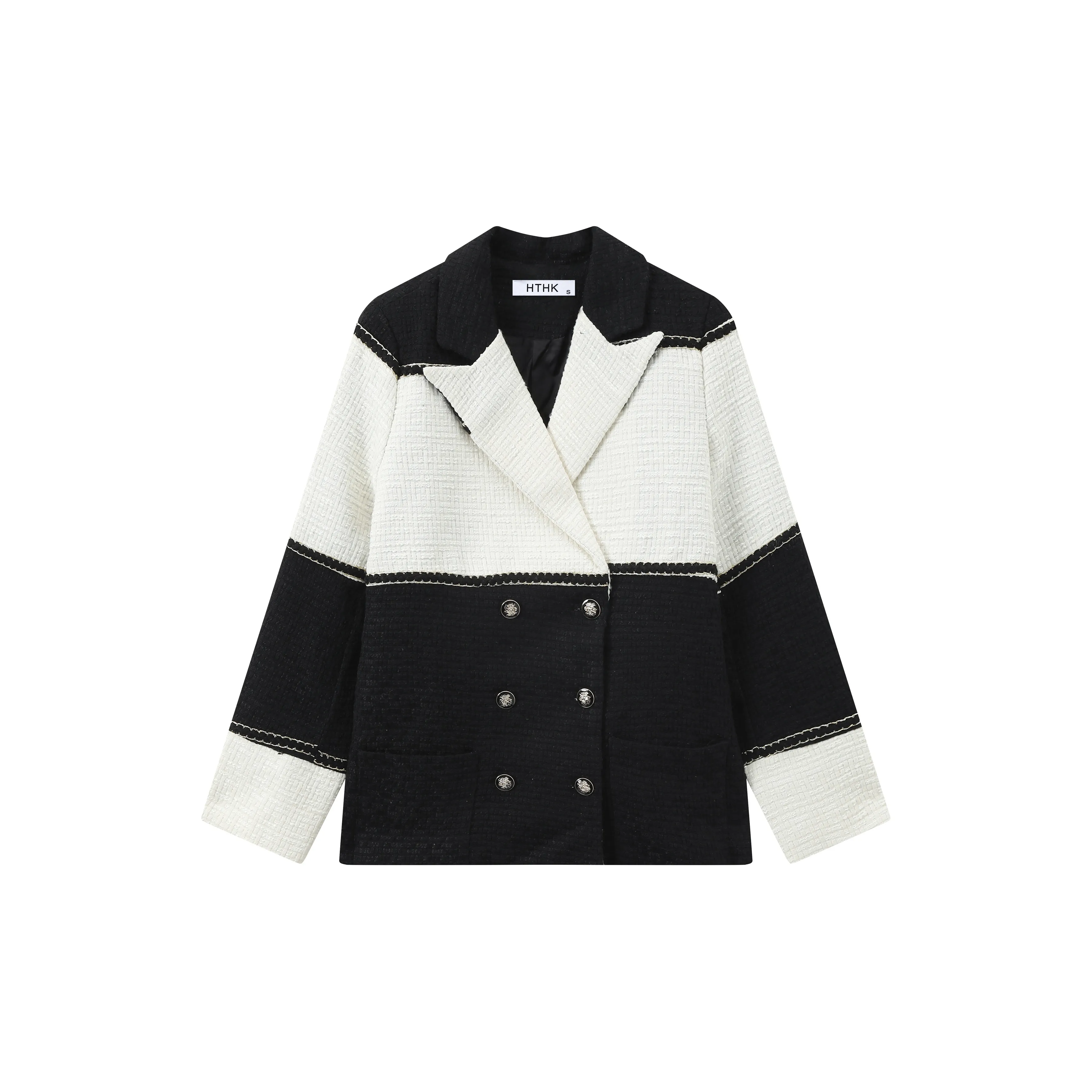 HTHK Jackets & Coats Women's Black White