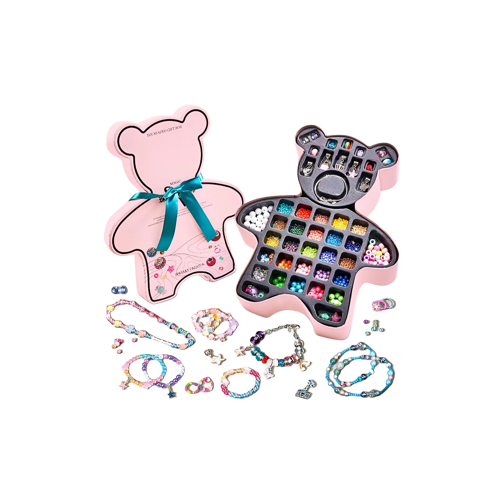 KEBY DIY Ожерелье Браслет Макияж Шкатулка для украшений Набор Игрушки
