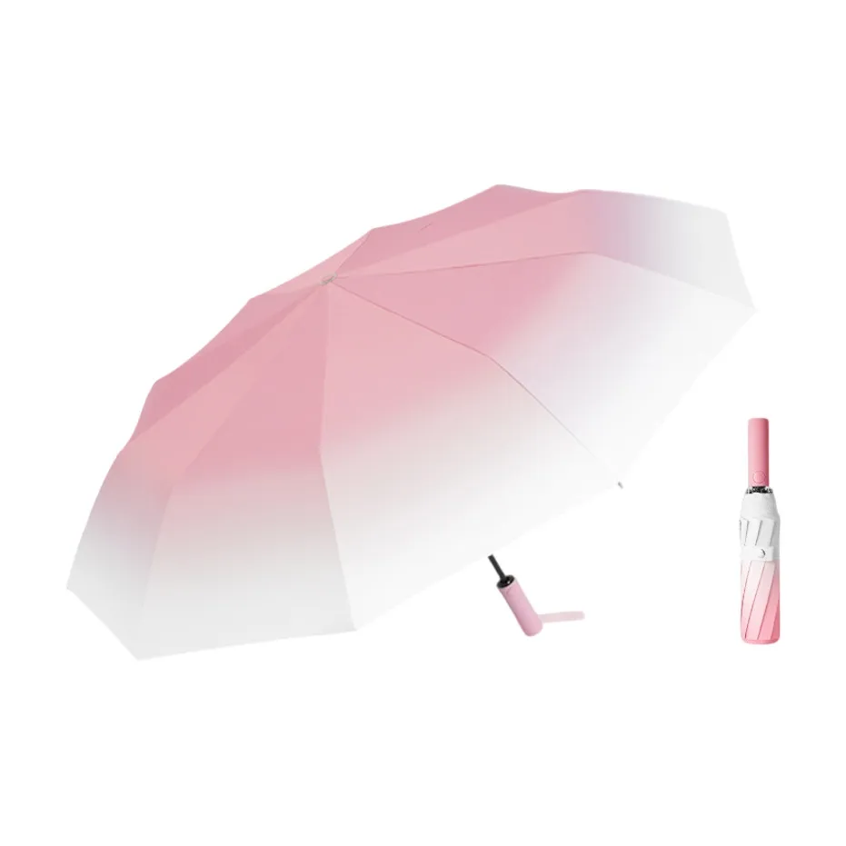 NingYi High Value Color Changing Thickened Vinyl Sun Umbrella With Anti Glare And UV Protection Foldable Sunshade