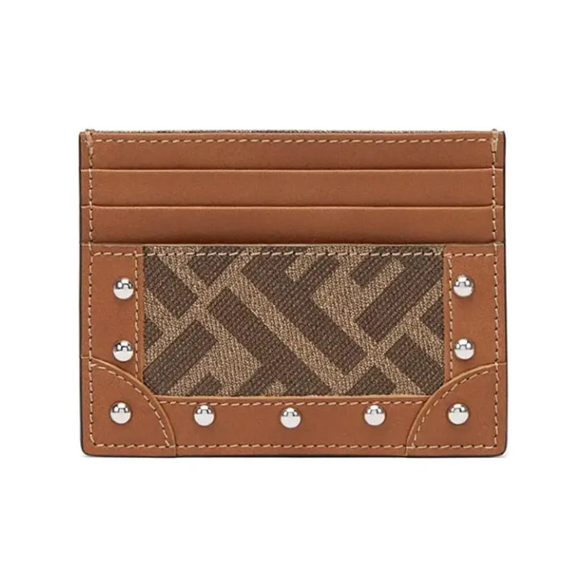 FENDI Холст Картхолдер Картхолдер Унисекс Коричневый