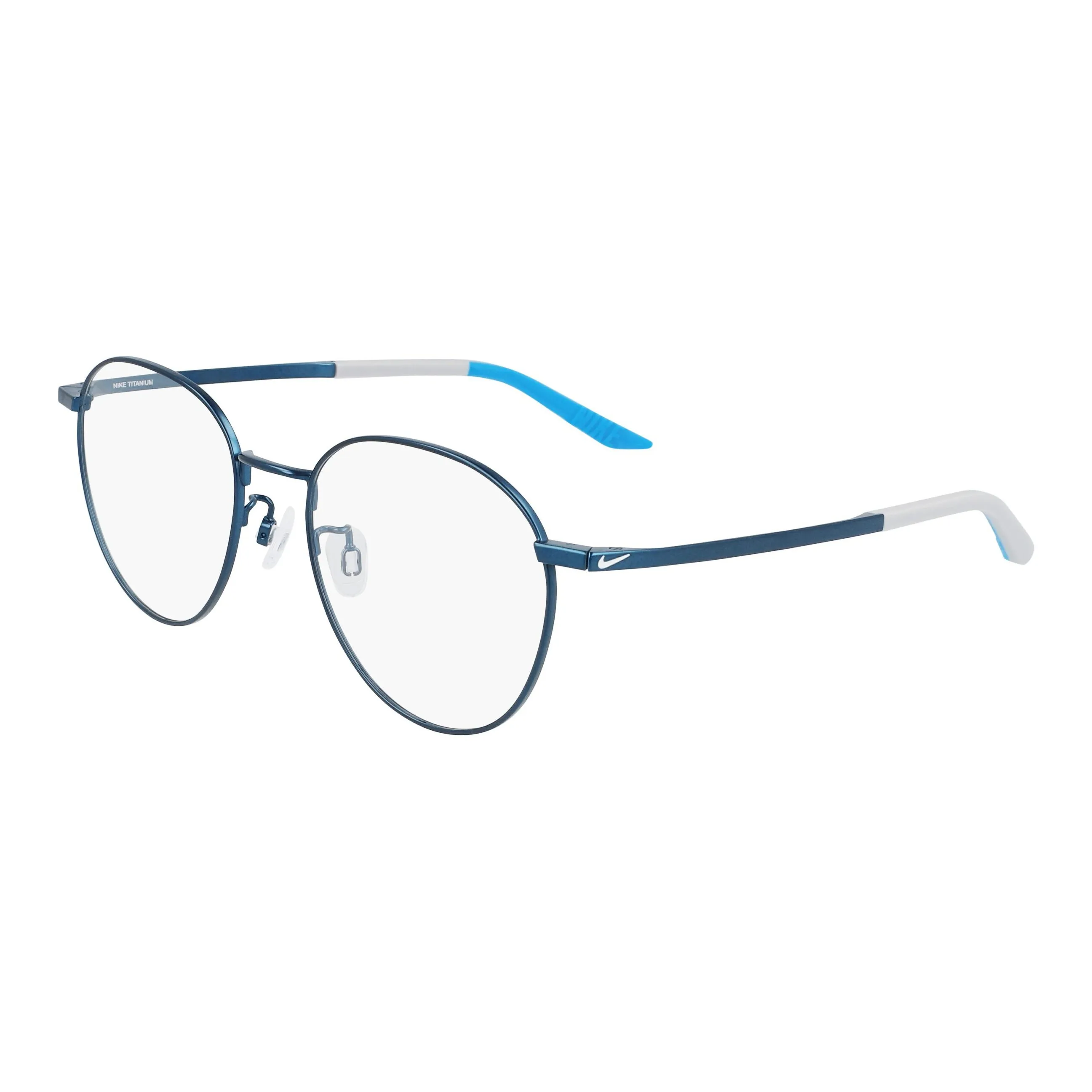 Nike Titanium Alloy Round Eyeglass Frames Unisex