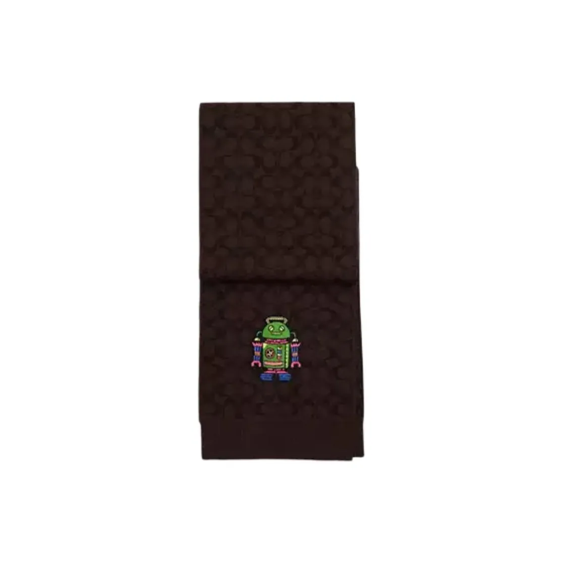 COACH Мериносовая шерсть Вязаные шарфы Унисекс Коричневый