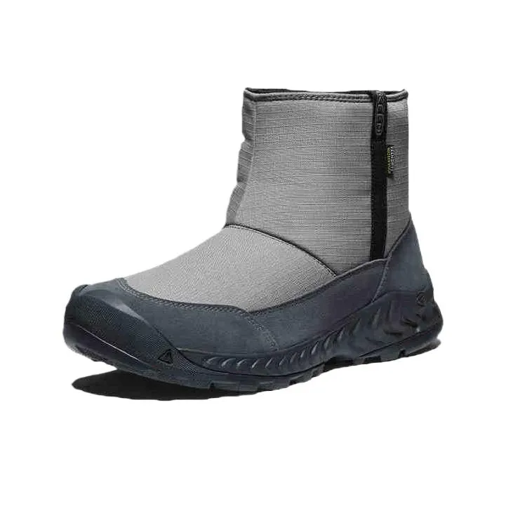 KEEN Warm And Wear Resistant Short Snow Boots Men
s Steel Iron Gray