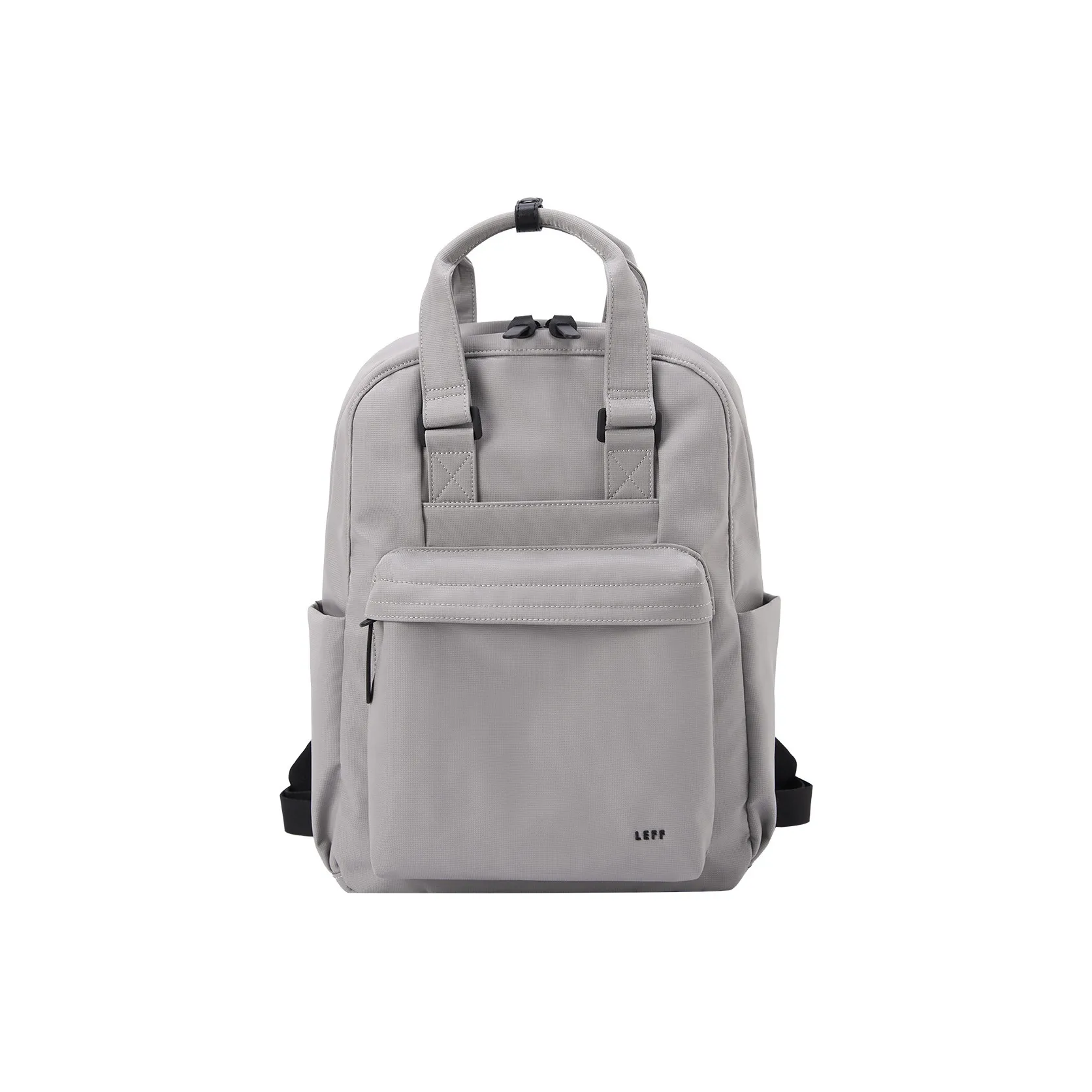 LEFF Ткань Мода Путешественный Рюкзак Большой Женский Сумеречный Фиолетовый Каменный Серый Классический Черный