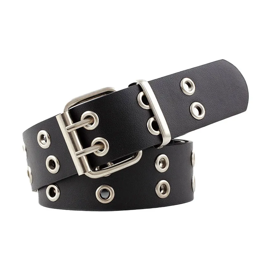 PALBAS Artificial Leather Belts Unisex Width 3.3cm