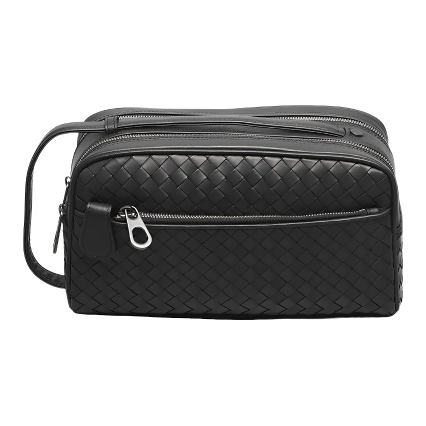 CMLZIUA Коровья кожа Клатч Стандартный Мужской Черный