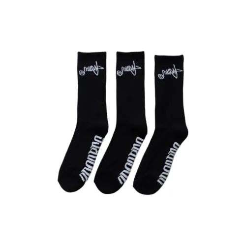 S/DOUBLE FW24 Черные Мужские Носки до икры