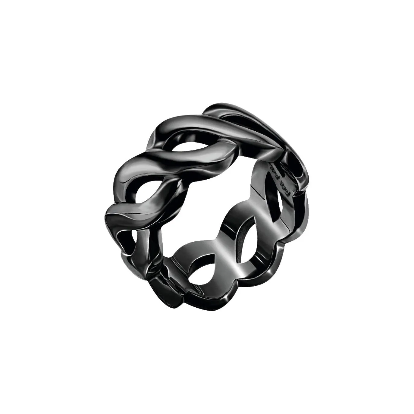 Folli Follie Stainless Steel Rings Women's Black