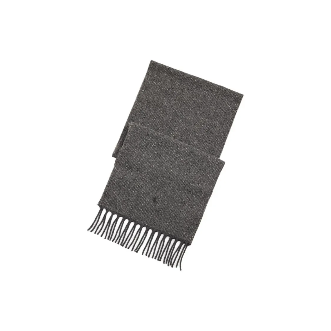 Polo Ralph Lauren Wool Knit Scarves Unisex Charcoal Gray