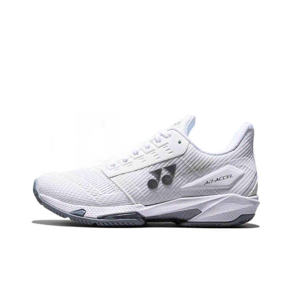 YONEX AD ACCEL Амортизаторы Slip-resistant устойчивые к истиранию дышащие Низкий топ Кроссовки для тенниса Унисекс Белый Черный