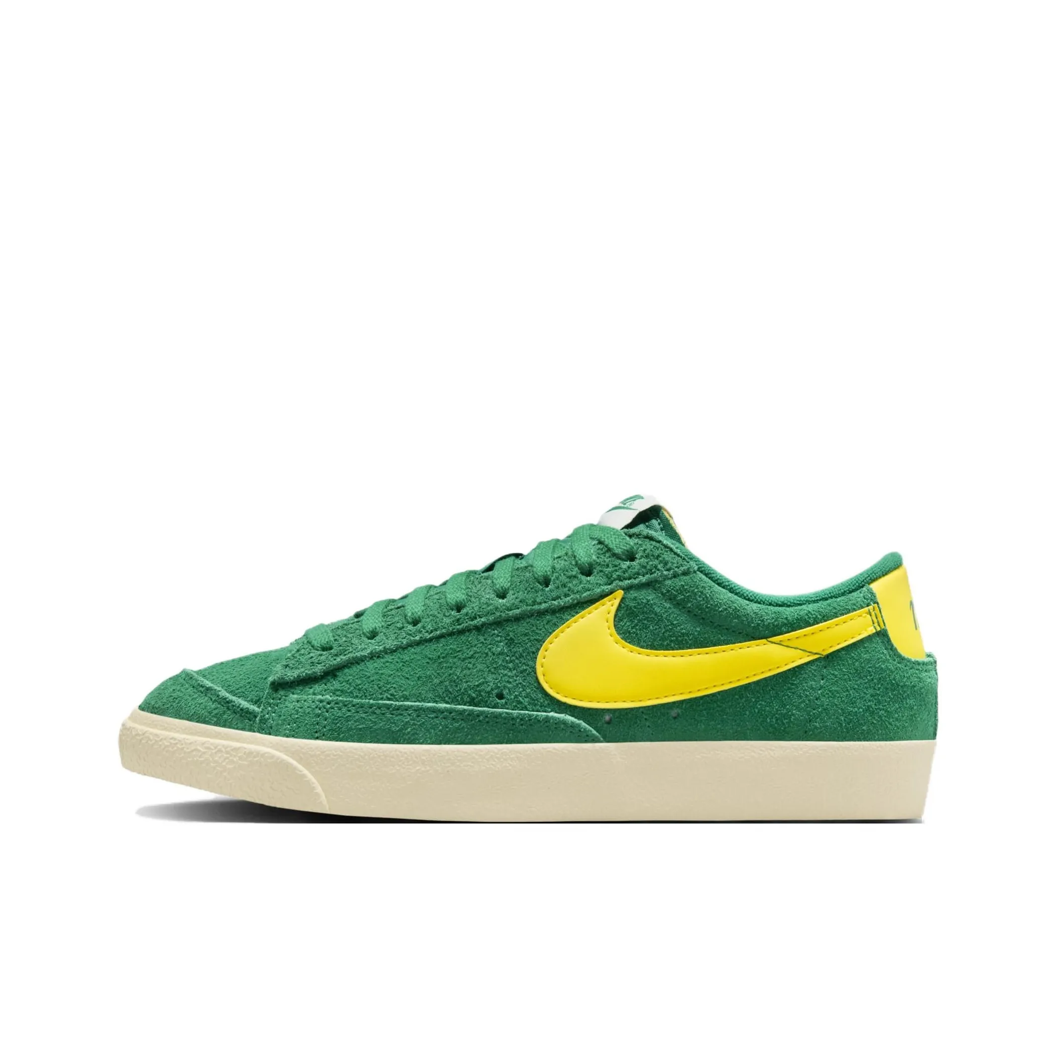 Nike Blazer Low '77 Anti Slip Wear Resistant Low Top Skateboard Shoes Unisex Green Yellow