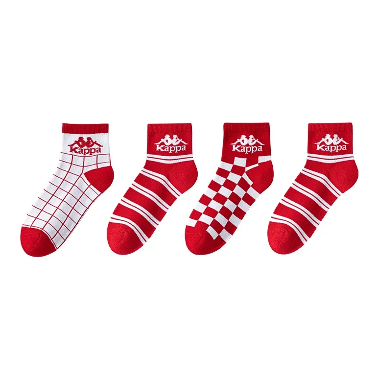 KAPPA Носки Crew Женские упаковка из 4 пар красный