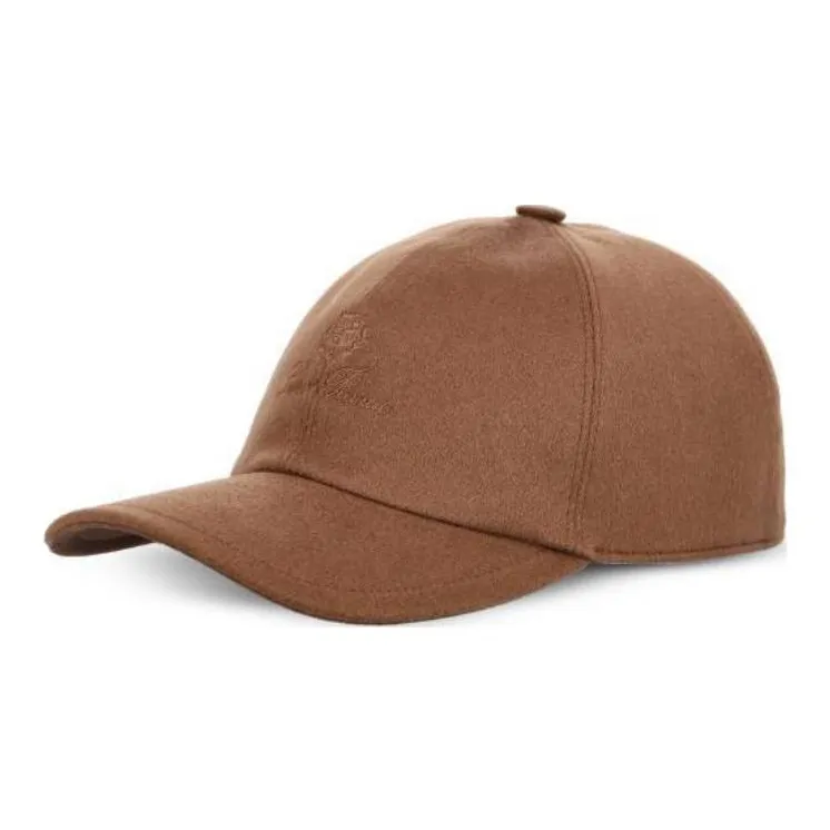 Loro Piana Cashmere Wool Baseball Caps Men's Umber