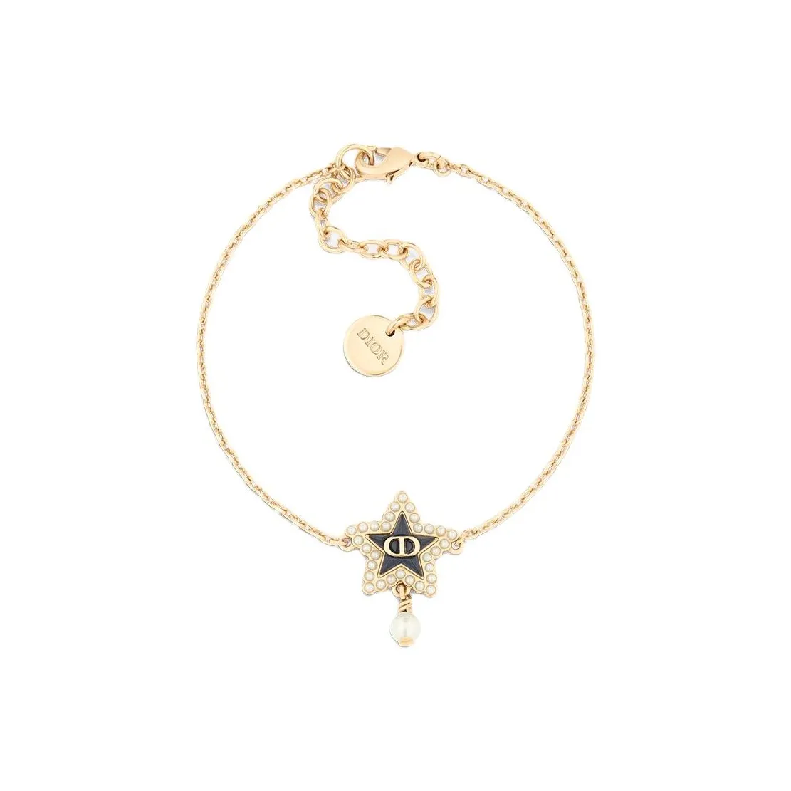 DIOR Resin Pearls Bracelets Women's Gold