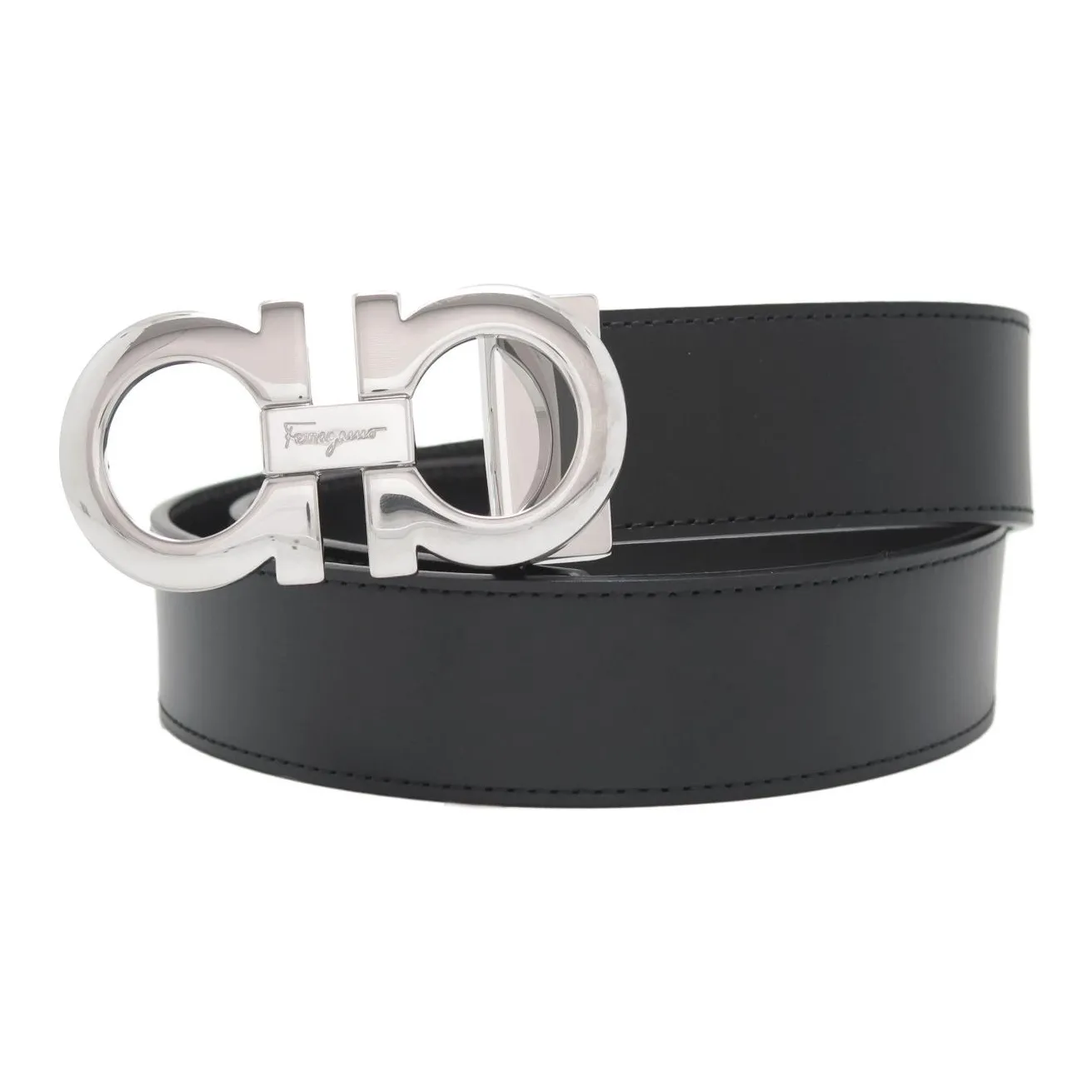 FERRAGAMO Кожаные ремни Мужской Черный