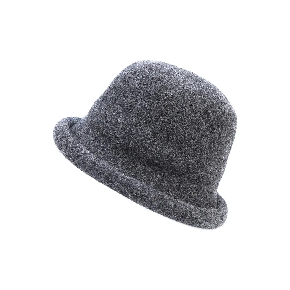 MARJAKURKI Sheep Wool Top Hat Warm Winter Day Women's