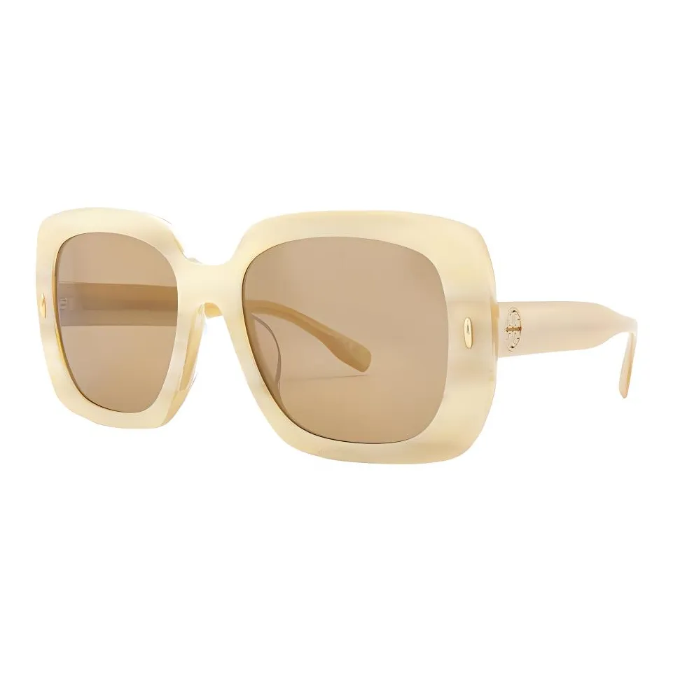 TORY BURCH Plastic Square Sunglasses Women's Brown
