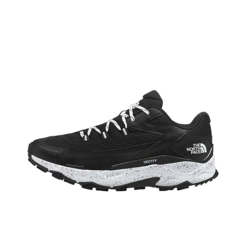 THE NORTH FACE VECTIV TARAVAL Shock Absorbers With Slip Resistant Features Low Top Running Shoes Women's Black White