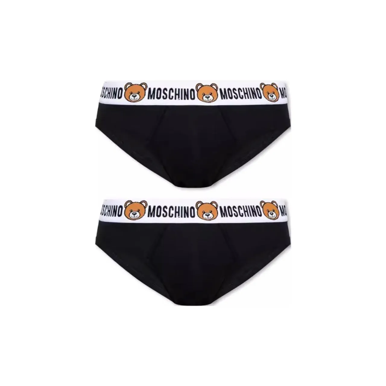 MOSCHINO Logo Intarsia Two Pack Briefs