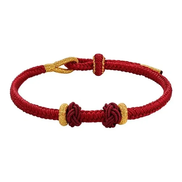 CHOW TAI FOOK Хлопок Rope Ювелирные украшения Браслет Унисекс