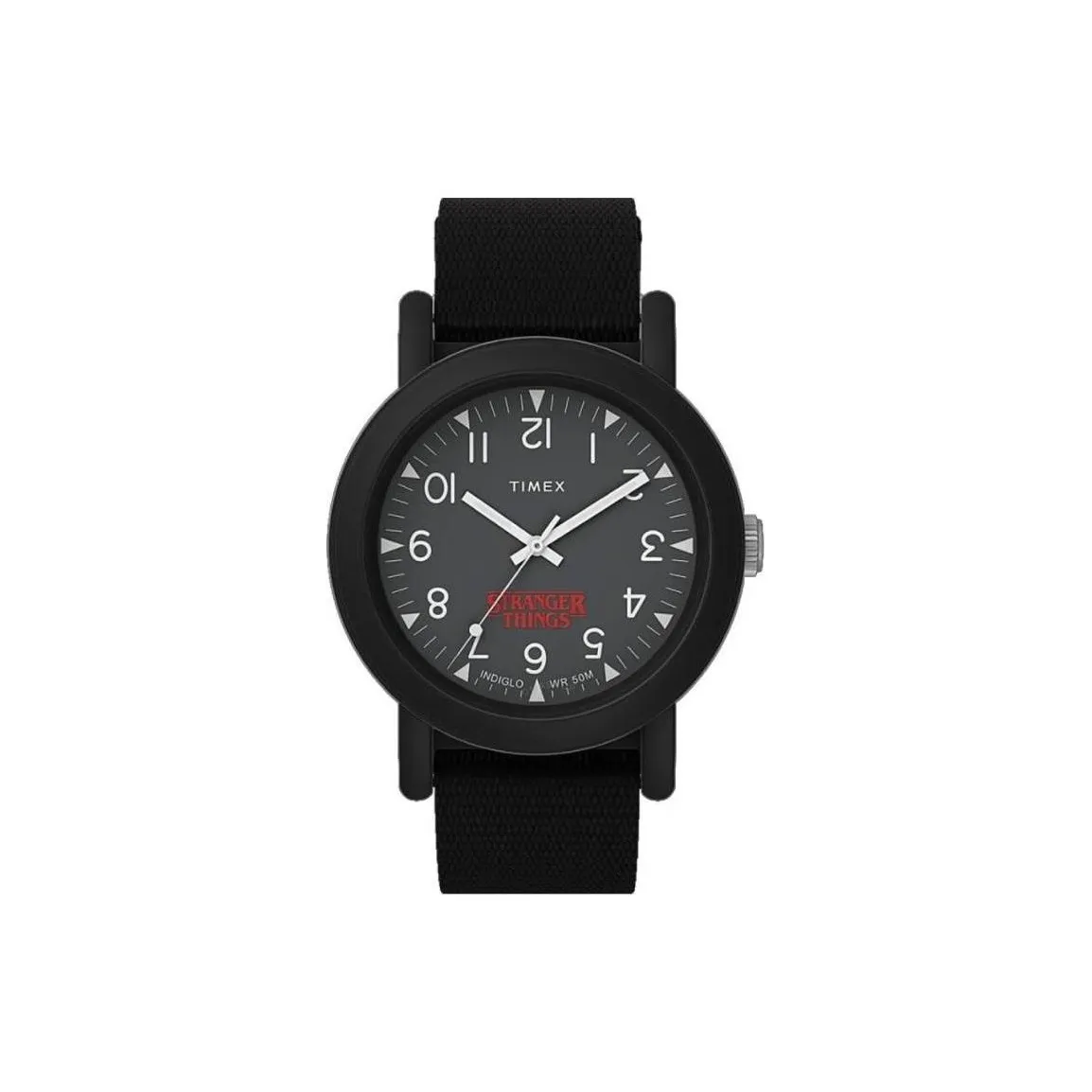 TIMEX Кварцевые часы Ткань Ремешок 40 мм Черный циферблат Унисекс