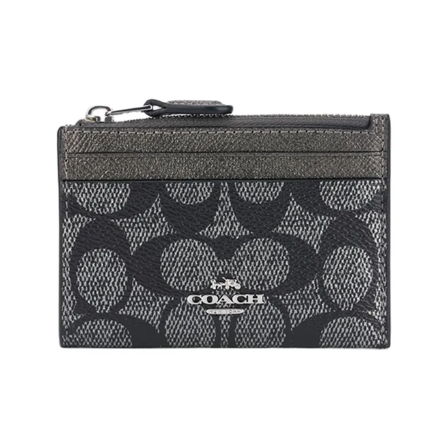 COACH Картхолдер из искусственной кожи мини унисекс металлический