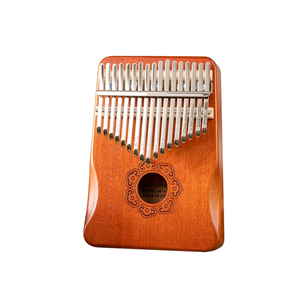 XIANSHIYIN Solid Wood Single Snowboard Karinba Auspicious Pattern 17 Sound Thumb Piano