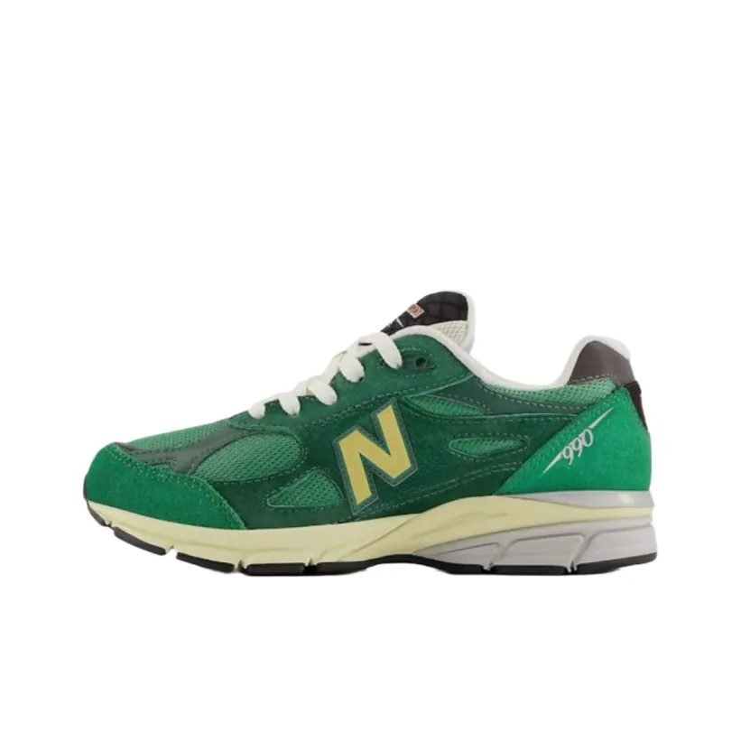 New Balance Teddy Santis X 990v3 Big Kid 'Green Gold'
