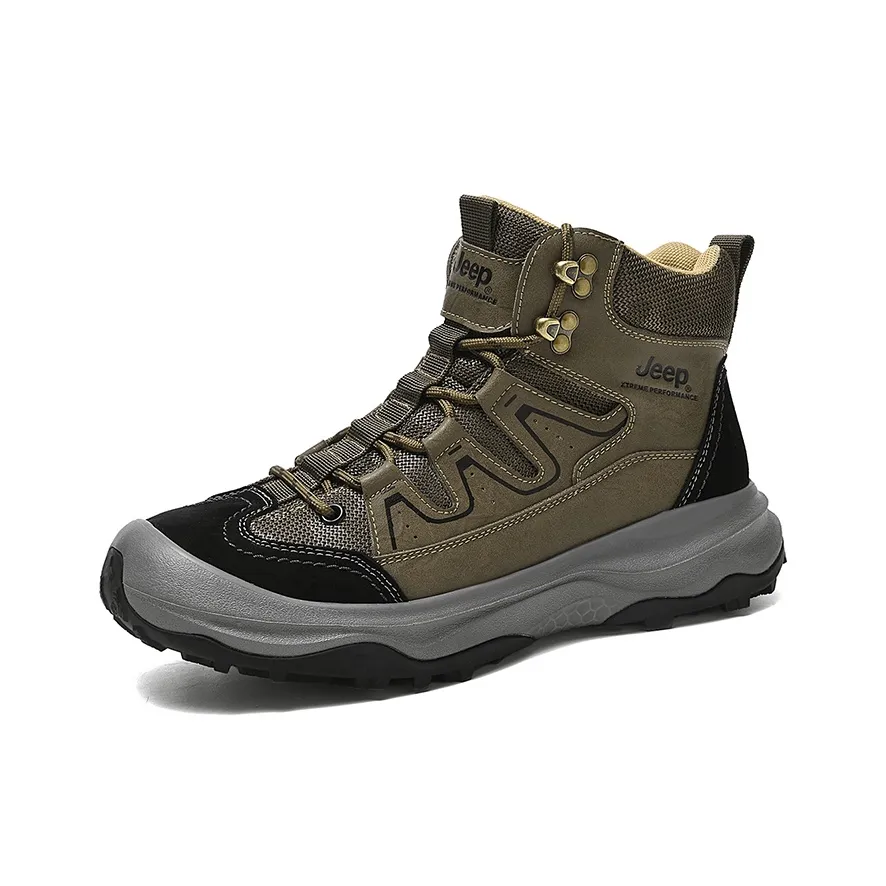 Jeep Martin Boots Men's Khaki Black