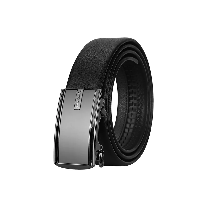 PIERRE CARDIN Ремни из крупнозернистой текстуры коровьей кожи мужской черный ширина 3 5 см